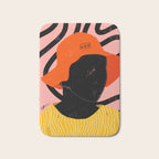 Squirt game with yellow shirt and black and pink background minimal  Bath Mat Gallery Image 1