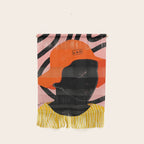 Squirt game with yellow shirt and black and pink background minimal  Wall Hanging Gallery Image 1