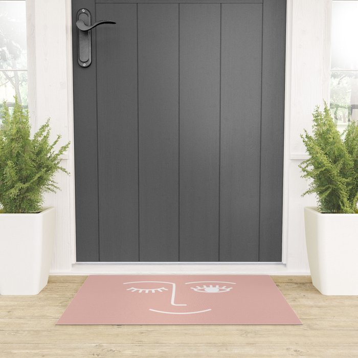 Wink (Pink) Welcome Mat Gallery Image 3