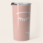 Wink (Pink) Travel Mug Gallery Image 3