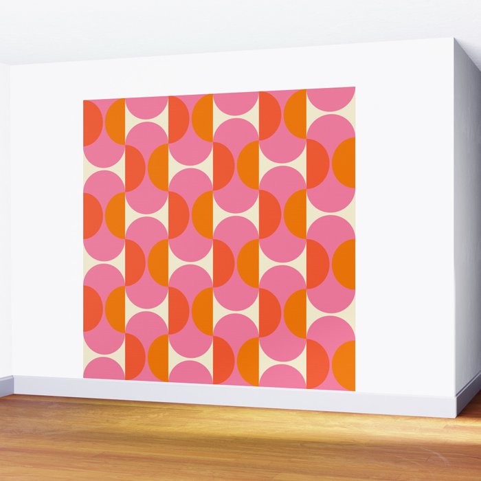 Capsule Sixties Retro with white background Wall Mural Gallery Image 2