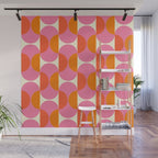 Capsule Sixties Retro with white background Wall Mural Gallery Image 1