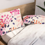 Flower abstract, watercolor floral pattern Pillow Sham Gallery Image 2