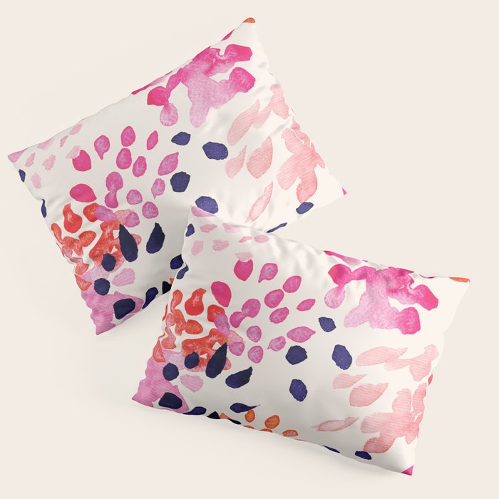 Flower abstract, watercolor floral pattern Pillow Sham Gallery Image 3