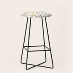 Christmas Golden Stars Elegant Celestial Stars Stool Gallery Image 1