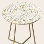 Christmas Golden Stars Elegant Celestial Stars Side Table Gallery Image 2