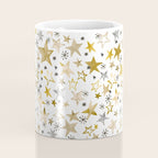 Christmas Golden Stars Elegant Celestial Stars Coffee Mug Gallery Image 4