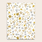 Christmas Golden Stars Elegant Celestial Stars Notebook Gallery Image 4