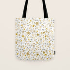 Christmas Golden Stars Elegant Celestial Stars Tote Bag Gallery Image 1