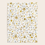Christmas Golden Stars Elegant Celestial Stars Poster Gallery Image 4