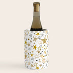 Christmas Golden Stars Elegant Celestial Stars Wine Chiller Gallery Image 2