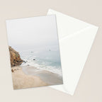 Coast in Malibu Print - Point Dume Pirate's Cove Beach - Coastal Boho Stationery Card Gallery Image 2