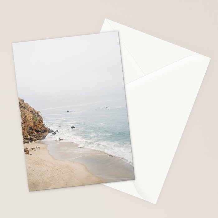 Coast in Malibu Print - Point Dume Pirate's Cove Beach - Coastal Boho Stationery Card Gallery Image 2
