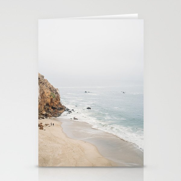 Coast in Malibu Print - Point Dume Pirate's Cove Beach - Coastal Boho Stationery Card Gallery Image 1
