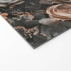 Desert Florals And Succulent Garden Peach Teal Welcome Mat Gallery Image 2