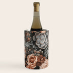 Desert Florals And Succulent Garden Peach Teal Wine Chiller Gallery Image 2