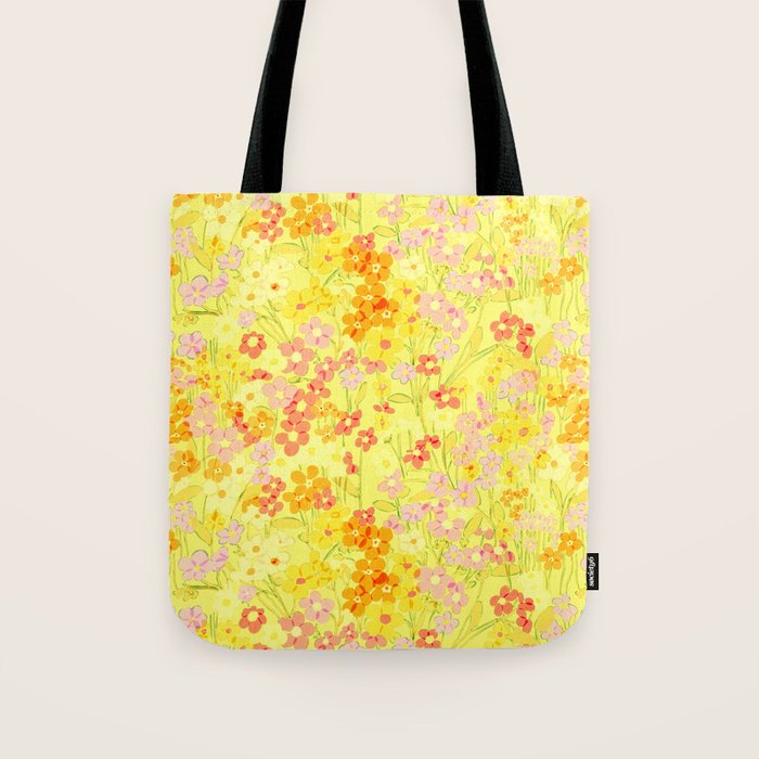 Summer Garden (Yellow) Tote Bag Gallery Image 1