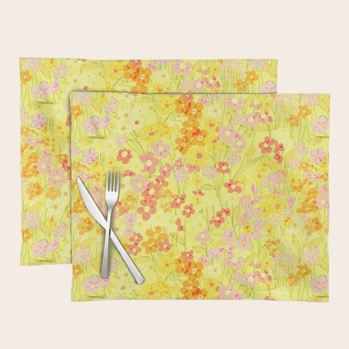 Summer Garden (Yellow) Placemat Gallery Image 1