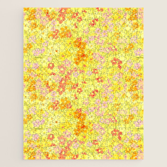 Summer Garden (Yellow) Jigsaw Puzzle Gallery Image 1