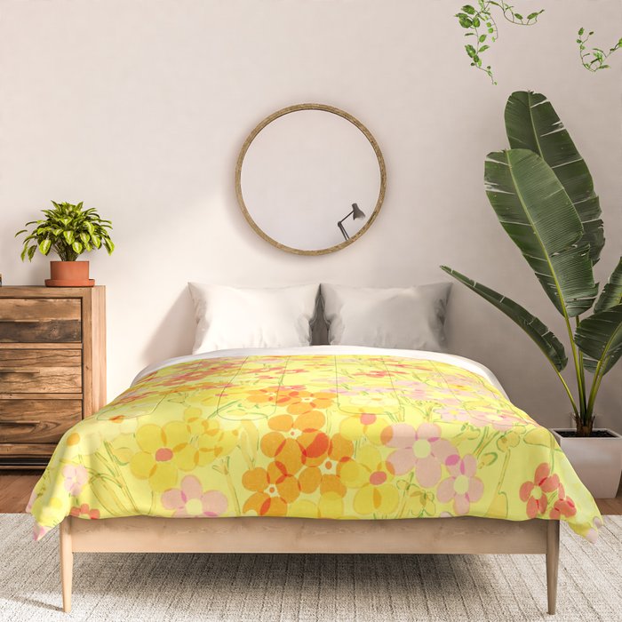 Summer Garden (Yellow) Comforter Gallery Image 3