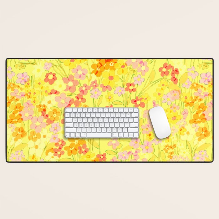 Summer Garden (Yellow) Desk Mat Gallery Image 1