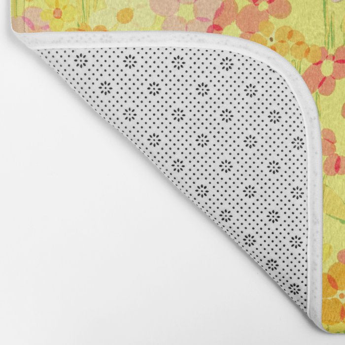 Summer Garden (Yellow) Bath Mat Gallery Image 2