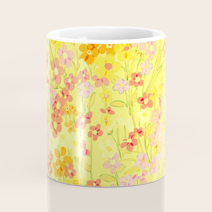 Summer Garden (Yellow) Coffee Mug Gallery Image 4