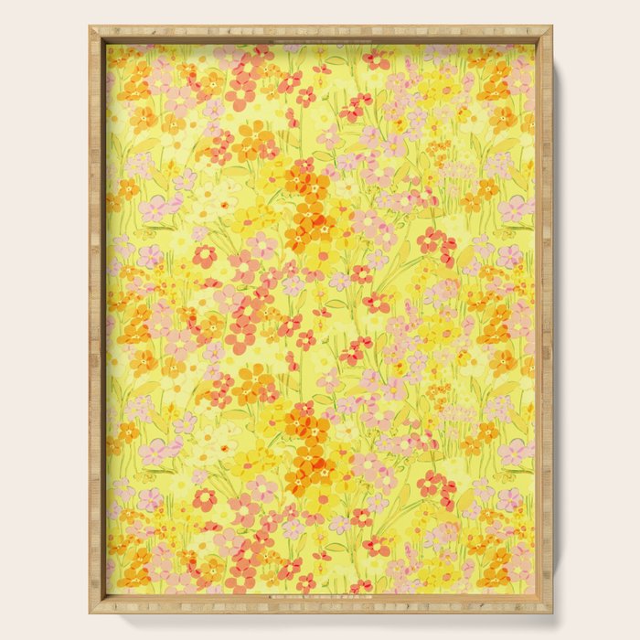 Summer Garden (Yellow) Serving Tray Gallery Image 1