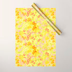 Summer Garden (Yellow) Wrapping Paper Gallery Image 1