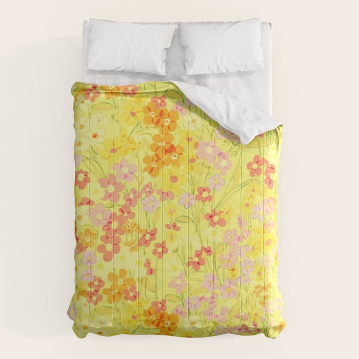 Summer Garden (Yellow) Comforter Gallery Image 6