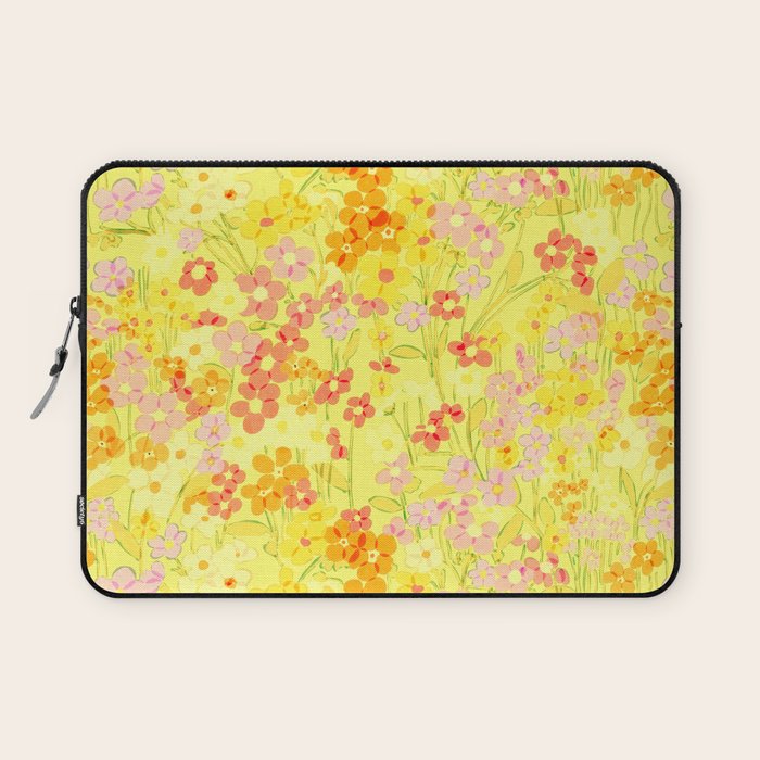 Summer Garden (Yellow) Laptop Sleeve Gallery Image 1