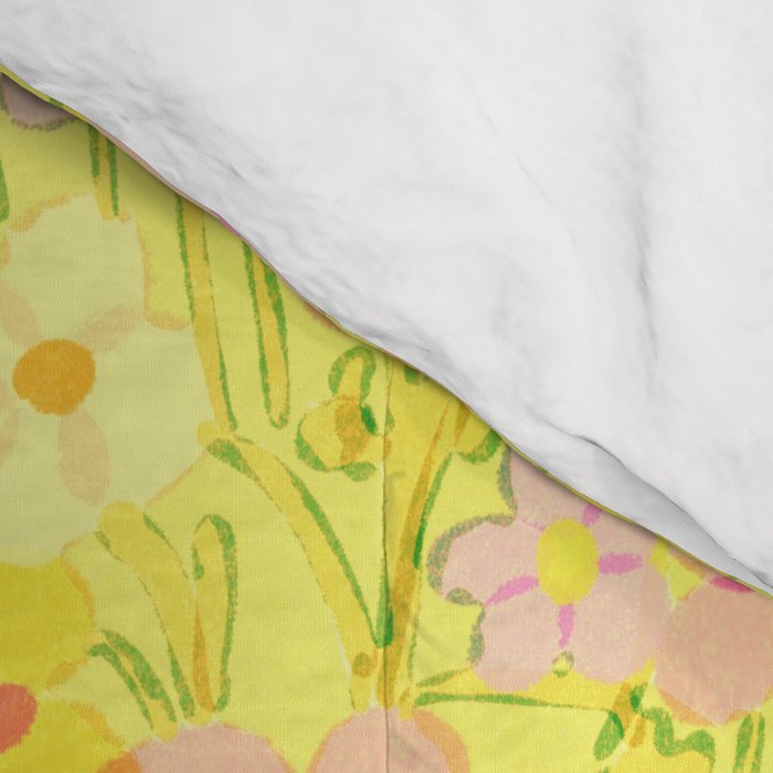 Summer Garden (Yellow) Comforter Gallery Image 4