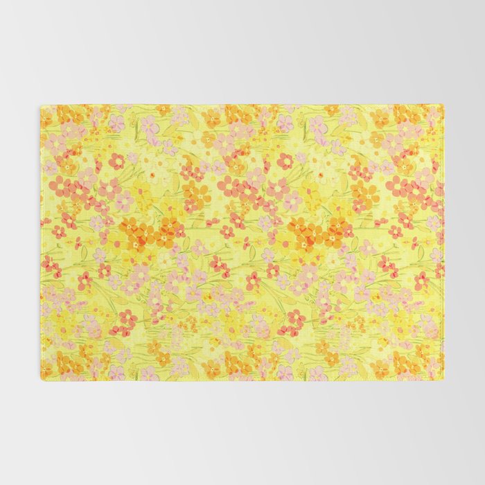 Summer Garden (Yellow) Rug Gallery Image 2