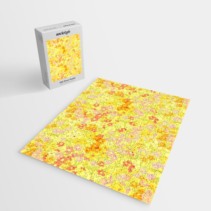 Summer Garden (Yellow) Jigsaw Puzzle Gallery Image 2