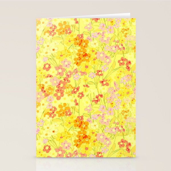Summer Garden (Yellow) Stationery Card Gallery Image 2