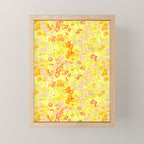 Summer Garden (Yellow) Mini Art Print Gallery Image 1