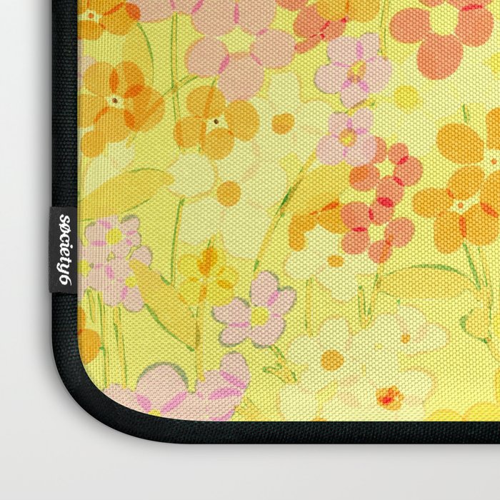 Summer Garden (Yellow) Laptop Sleeve Gallery Image 3