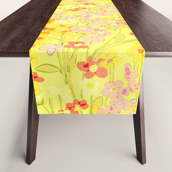 Summer Garden (Yellow) Table Runner Gallery Image 1