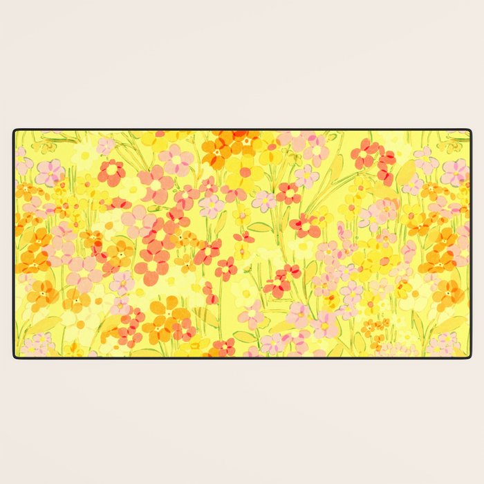 Summer Garden (Yellow) Desk Mat Gallery Image 3
