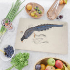 Red-billed magpie by Elizabeth Gould from "A Century of Birds from the Himalaya Mountains," 1831 Cutting Board Gallery Image 2