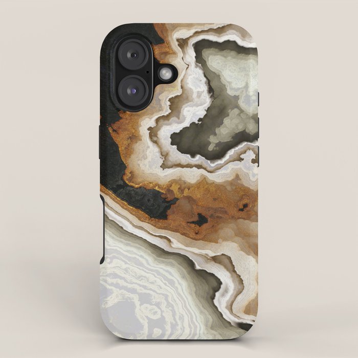 Ivory Agate Abstract iPhone Case Gallery Image 1
