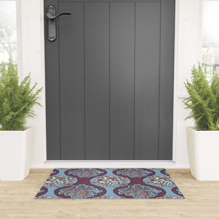 Antique Floral Beauty PB Welcome Mat Gallery Image 3