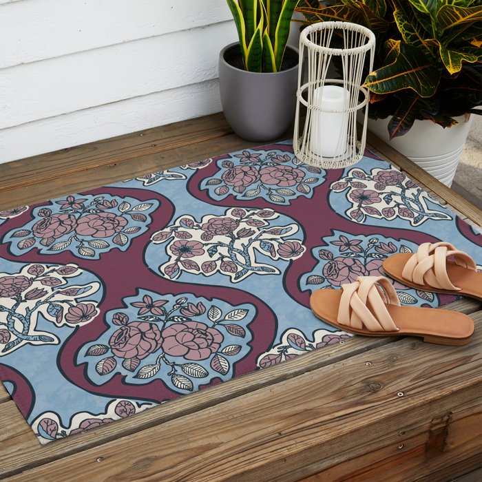 Antique Floral Beauty PB Outdoor Rug Gallery Image 2