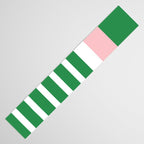 Mixed Stripe Pattern in Green, Pink, and White Table Runner Gallery Image 3