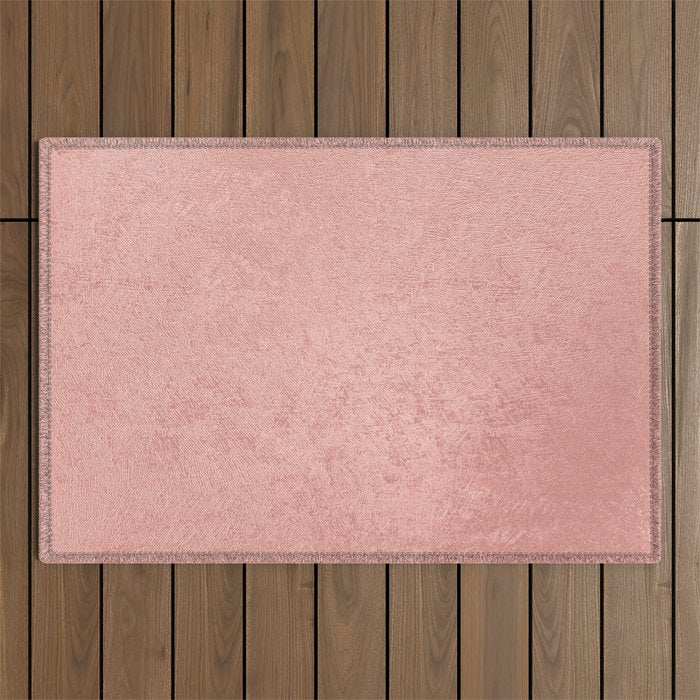 Abstract modern rose pink geometrical pattern Outdoor Rug Gallery Image 1