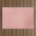 Abstract modern rose pink geometrical pattern Outdoor Rug Gallery Image 1