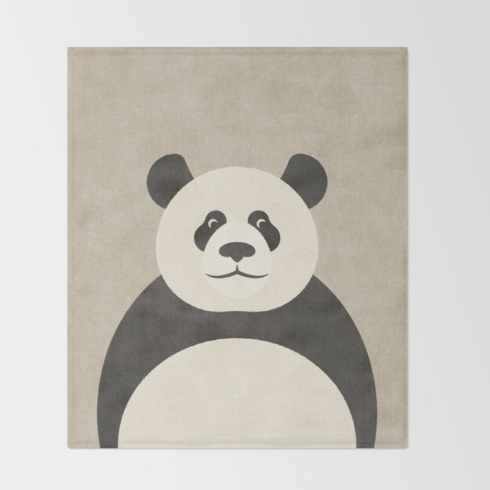 FAUNA / Panda Throw Blanket Gallery Image 2