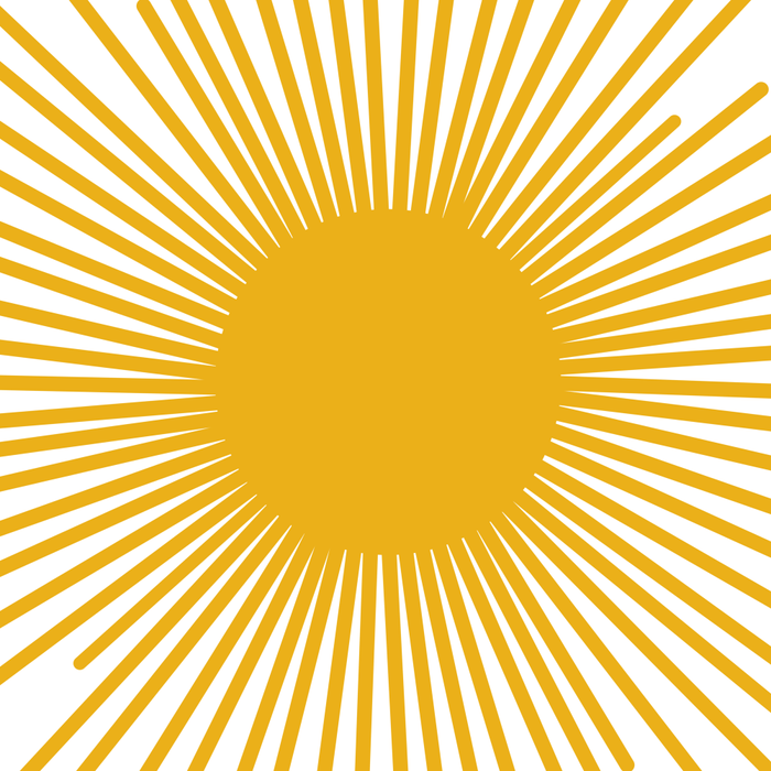 Mid Century Modern Sunburst Sun in Mustard and White Coffee Mug Gallery Image 2