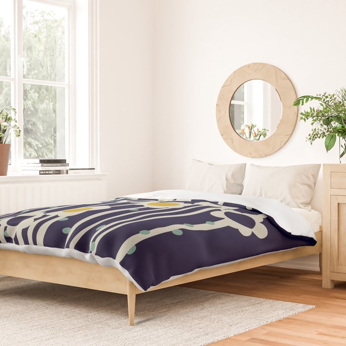 expectant iteration winter sun flowers Duvet Cover Gallery Image 2