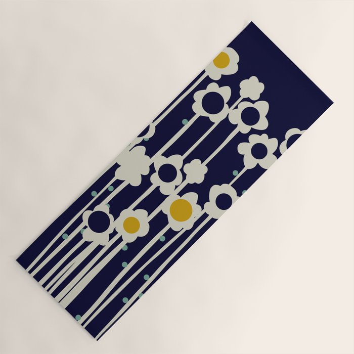 expectant iteration winter sun flowers Yoga Mat Gallery Image 1